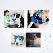 Venda Cohesiva Coban 15cm autoadhesiva y elástica, ideal para mascotas, resistente al agua, fácil de usar y retirar, sin adherirse al pelo.