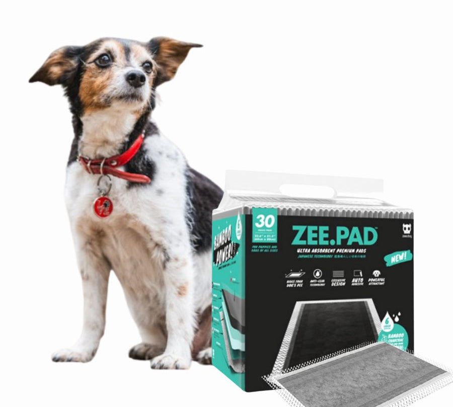 ZeePad Sabanillas para Perros: 30 unidades ultra absorbentes con carbón activo de bambú. Ideal para entrenamiento y manejo higiénico. Neutraliza olores.
