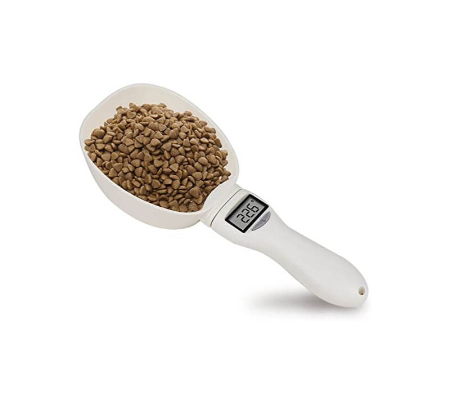 Cuchara Electrónica de Medición 🐾 con pantalla LCD, mide con precisión gramos, ml, tazas y onzas. ¡Ideal para una alimentación equilibrada y saludable!