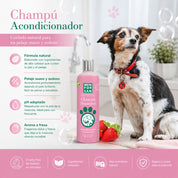 Acondicionador para Perros Men for San 300ml champú con crema acondicionadora, hidratación profunda, brillo y fácil desenredo.