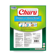 Churu Perro Sabor Pollo y Queso 8 tubos snack cremoso bajo en calorías, sin cereales y con alta humedad para perros.