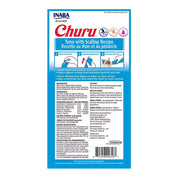 Churu Atún y Ostión: Snack cremoso para gatos, combinación de atún y pollo, alto en humedad para la salud. Libre de granos, ideal para medicamentos. 🐱🐟🐚