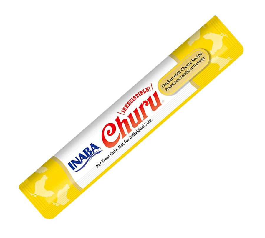 Churu Pollo y Queso: Snack cremoso para gatos con pollo y queso, alta humedad para salud. Sin cereales, perfecto para mezclar con medicinas. 🐱🍗🧀