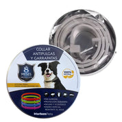 Collar Anti-Pulgas y Garrapatas para Perros MarbenPets protección natural hasta 8 meses, resistente al agua y seguro para perros grandes.
