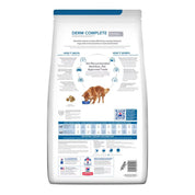 Hills Canine Derm Complete 2.9 KG, alimento veterinario para perros con sensibilidad cutánea, apoyo inmune y cuidado urinario.