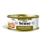 Dibaq Sense Alimento Húmedo Gato Esterilizado Cerdo Ibérico y Aceituna sin cereales y con textura fillets, ideal para gatos exigentes y esterilizados. Bpets
