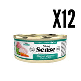 Pack 12x Alimento Húmedo Gato Adulto Dibaq Sense Pollo & Pato