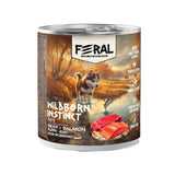Feral Wildborn Instinct Beef + Salmon Paté — Alimento húmedo perros cachorros 400 g