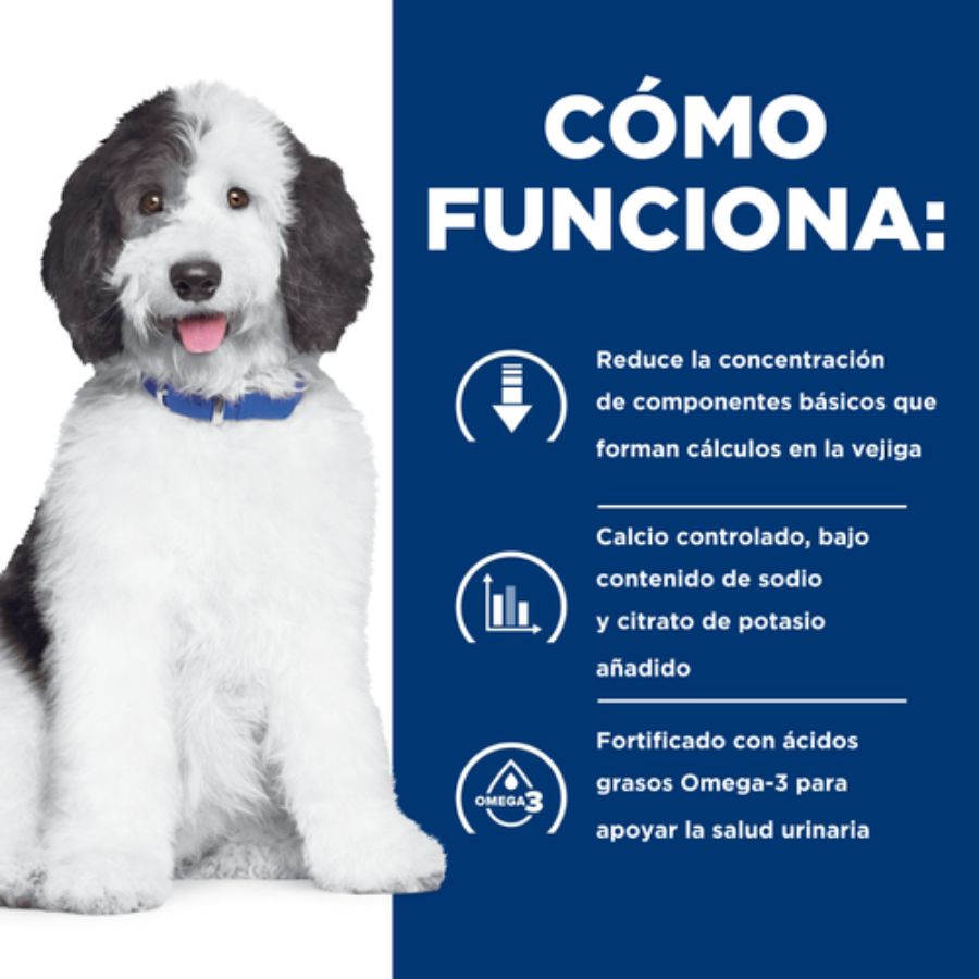 Hills C/D Perro Cuidado Urinario 1,5 kg ayuda a cuidar la salud urinaria, reducir cristales y apoyar una vejiga saludable.