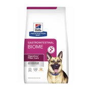 Bolsa frontal de Hills Gastrointestinal Biome Perro 3,6 kg con el sello ActivBiome+ y un pastor alemán