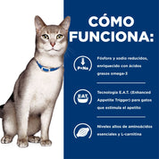 Hills K/D Gato Kidney Care 3,8 kg alimento renal con fósforo y sodio controlados, proteínas de calidad y omega-3.