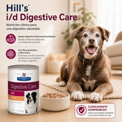 Hills Lata i/d Digestive Care 370GR para Perros, alimento húmedo digestivo con pavo, alta digestibilidad y apoyo clínico intestinal.