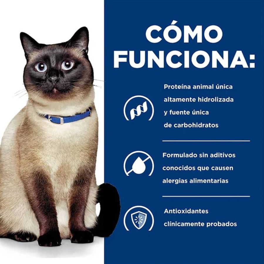 Hills Lata Z/D Food Sensitivities 156GR para Gatos, paté clínico con proteína hidrolizada que ayuda con sensibilidad alimentaria.