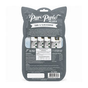 Reverso del empaque de Kit Cat Purr Puree Plus Joint Care Atún con ingredientes, tabla de ración y análisis garantizado