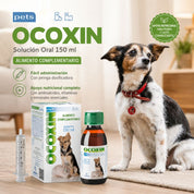 Ocoxin Pets, apoyo nutricional con aminoácidos, vitaminas y minerales para perros y gatos convalecientes
