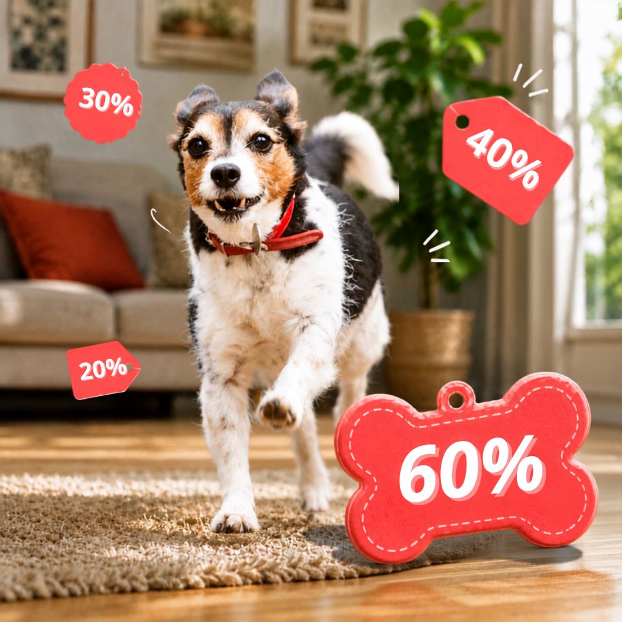 Familia con su perro — Petshop y veterinaria pet friendly
