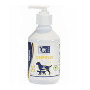 Frasco de Omeglo TRM con dosificador, suplemento omega 3 vegano para perros y gatos, 200 ml, vista frontal