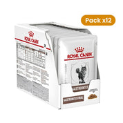 Comprar Pack 12x Royal Canin Gastrointestinal Felino Pouch alimento húmedo dietético para gatos con digestión sensible, alta energía y palatabilidad.