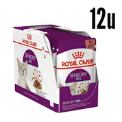 Pack 12x  Royal Canin Pouch Sensory Feel: Alimento húmedo para gatos adultos, diseñado para estimular el sentido del gusto y tacto.