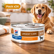 Pack 24x Hills Lata a/d Urgent Care 156GR soporte nutricional intensivo para recuperación post cirugía o enfermedad, alta energía y gran palatabilidad.