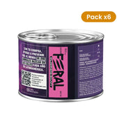 Pack 6x Feral Wilderness Bounty Monoprotein Pork Paté — Alimento húmedo gatos adultos 200 g