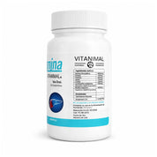 Tabla de ingredientes activos de Pancreatina Vitanimal, con 400 mg de enzimas pancreáticas y Resolución SAG 631/2025