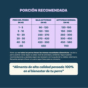 PetFamily Foods Grain Free Razas Pequeñas 3kg sin granos ni pollo, 75% proteína animal, con probióticos para digestión saludable.