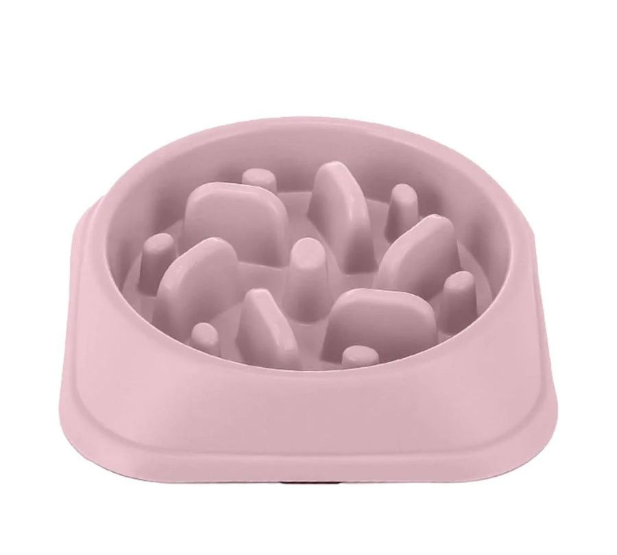Plato de Alimentación Lenta, promueve una comida saludable y previene problemas digestivos en tu mascota. Diseño antideslizante, duradero y fácil de limpiar.