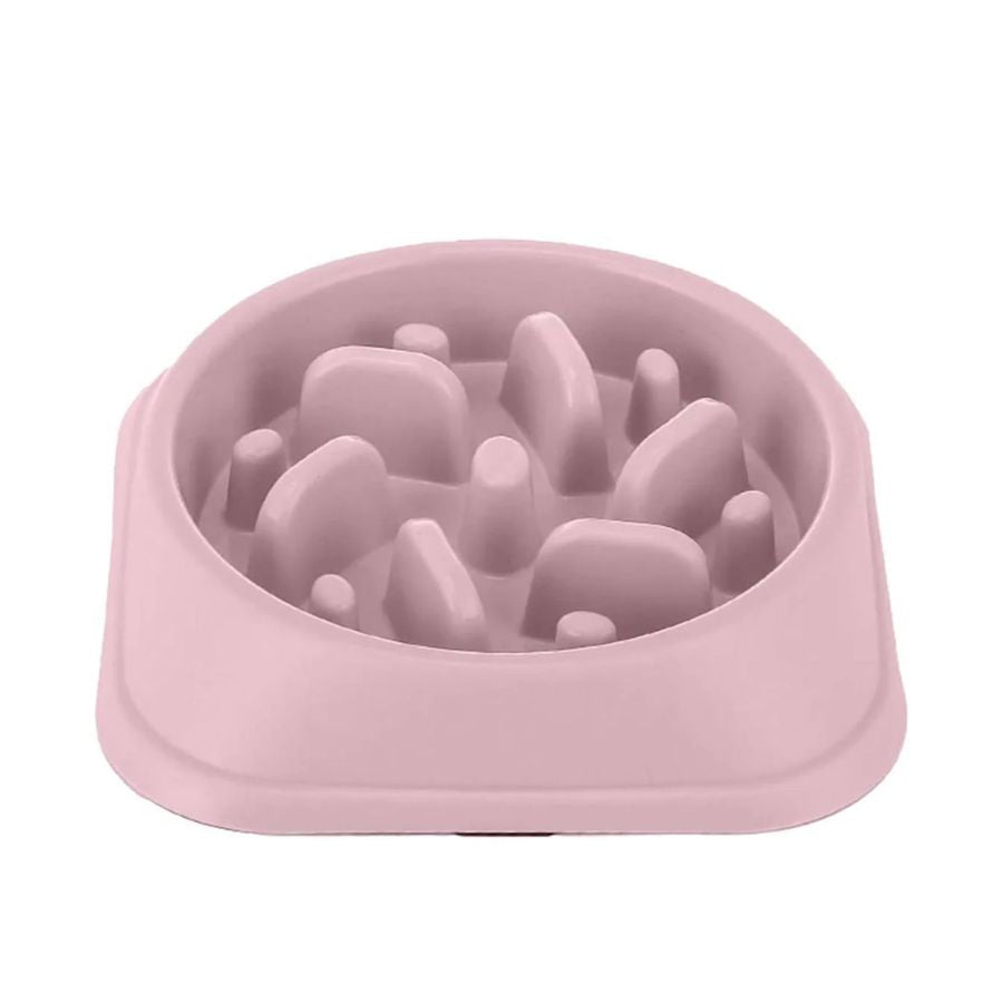 Plato de Alimentación Lenta, promueve una comida saludable y previene problemas digestivos en tu mascota. Diseño antideslizante, duradero y fácil de limpiar.