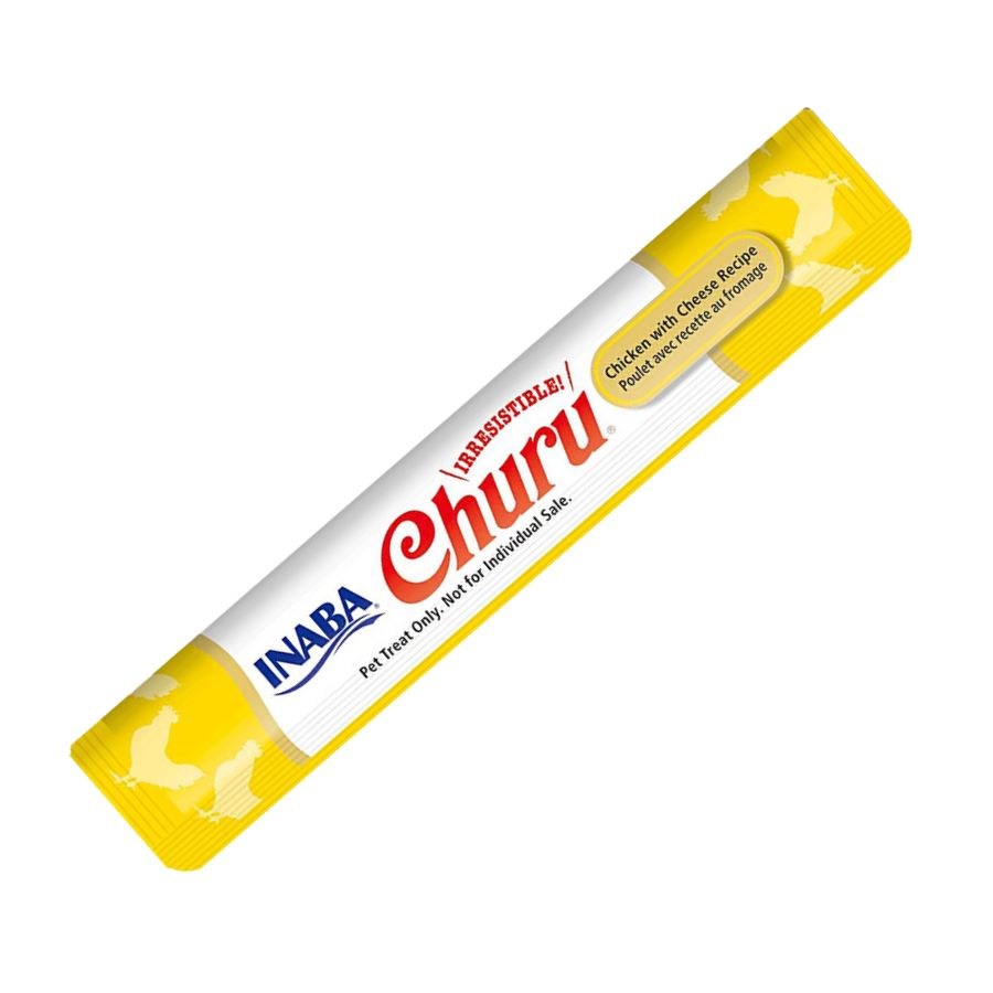 Pack 6 unidades Churu Pollo y Queso: Snack cremoso para gatos con pollo y queso, alta humedad para salud. Sin cereales, perfecto para mezclar con medicinas. 