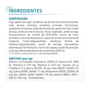 Composición y aditivos del alimento seco Royal Canin Ageing 15+ para gatos sobre los 15 años
