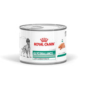 Lata Royal Canin Glycobalance 195 g para perros, alimento dietético bajo en carbohidratos, vista frontal