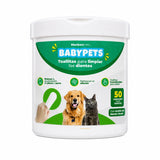Toallitas para Limpiar los Dientes Baby Pets 50 Unidades