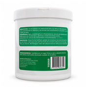 Reverso del pote Baby Pets dental con modo de uso, ingredientes con clorhexidina, advertencias y almacenamiento