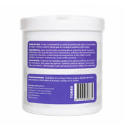 Reverso del pote Baby Pets para orejas con modo de uso, ingredientes con ácido salicílico, advertencias y almacenamiento