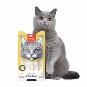 Descubre Wanpy Creamy Treat Pollo para Gatos, un snack premium 100% natural para gatos de más de 3 meses. Textura suave, libre de granos, fácil de digerir y sin colorantes ni preservantes. ¡Una recompensa saludable para tu gathijo!
